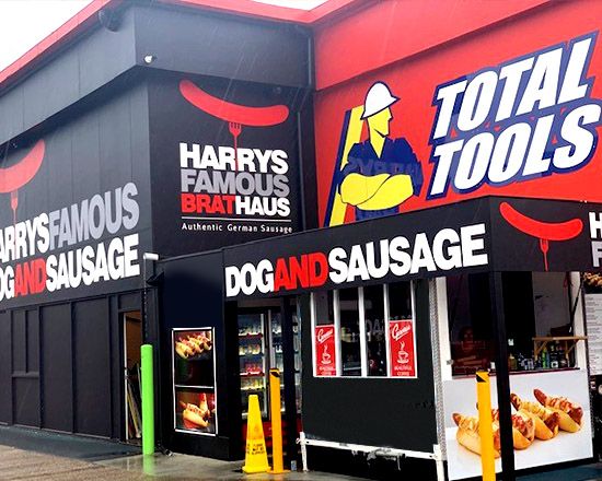 Harrys Famous Dog And Sausage Front